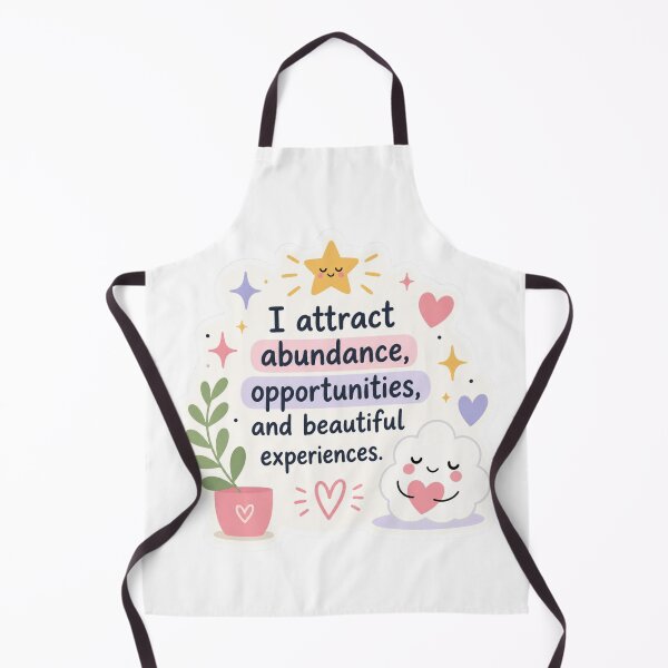 Item preview, I Attract Abundance | Cute Positive Affirmation Quote designed and sold by MiaBellaGirl.