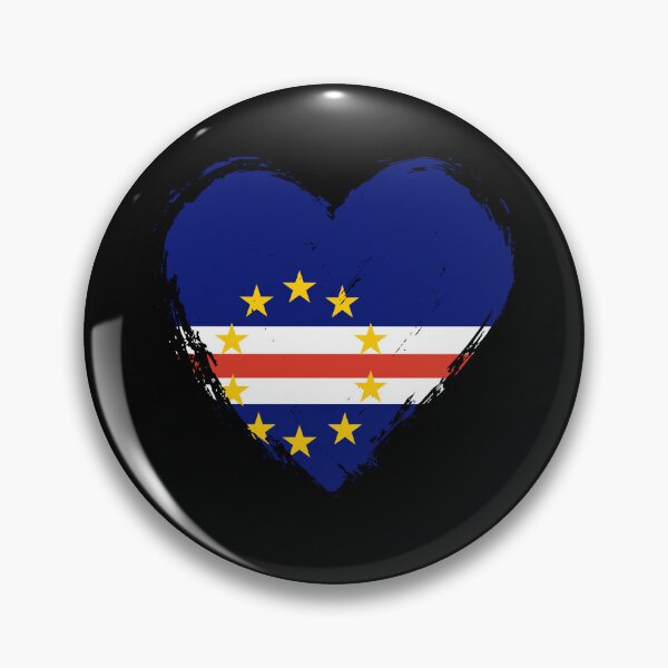 Item preview, Distressed Cabo Verde Flag Heart CV designed and sold by shitpostee.