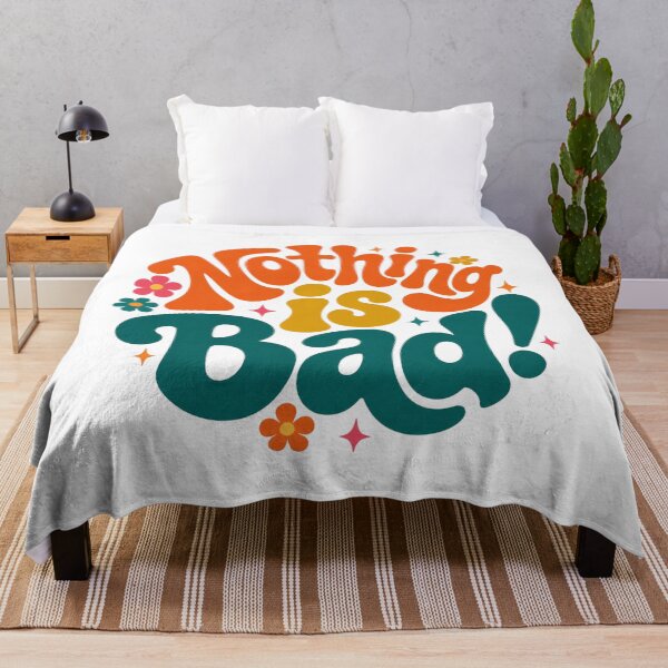 Item preview, Nothing Is Bad! Retro Groovy Quote designed and sold by ByTiti.