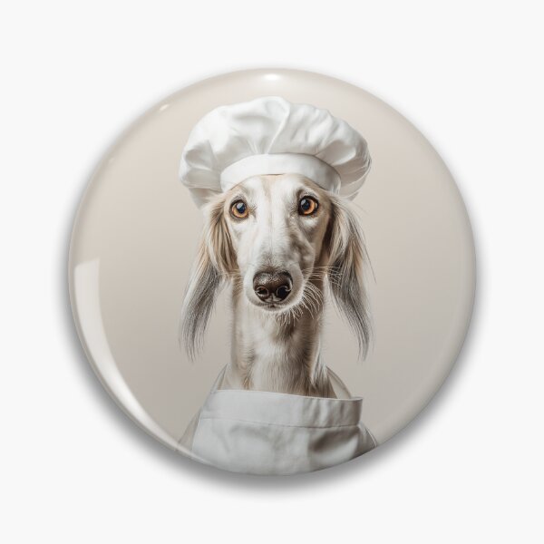Item preview, Saluki Chef Dog Funny Cooking Apron Hat Cute Pet Portrait designed and sold by LazyOwlStore.