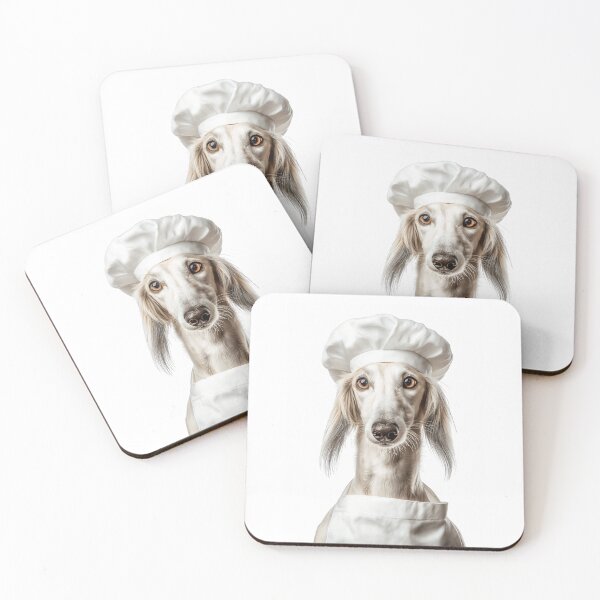 Item preview, Saluki Chef Dog Funny Cooking Apron Hat Cute Pet Portrait designed and sold by LazyOwlStore.