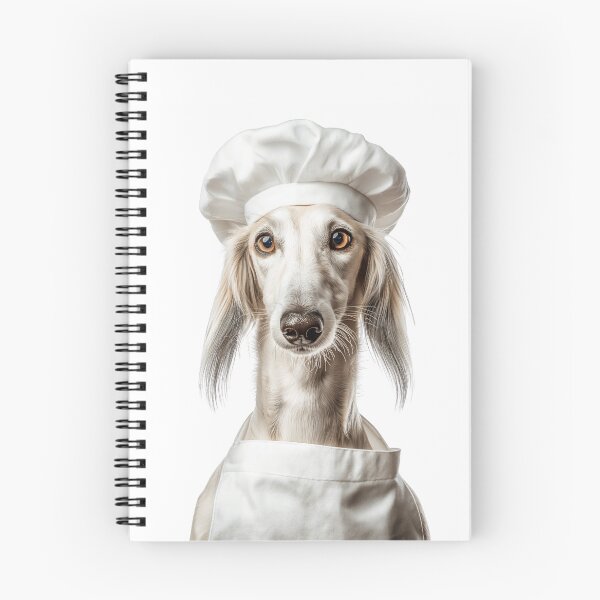Item preview, Saluki Chef Dog Funny Cooking Apron Hat Cute Pet Portrait designed and sold by LazyOwlStore.