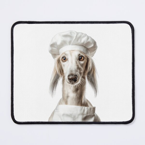 Item preview, Saluki Chef Dog Funny Cooking Apron Hat Cute Pet Portrait designed and sold by LazyOwlStore.