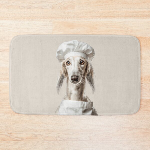 Item preview, Saluki Chef Dog Funny Cooking Apron Hat Cute Pet Portrait designed and sold by LazyOwlStore.