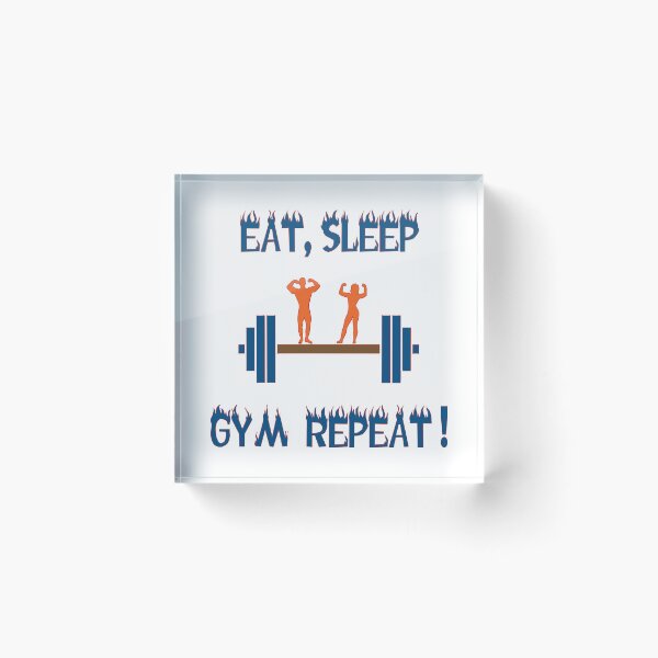 Item preview, Eat, sleep, gym repeat! designed and sold by IVEKDESIGN.