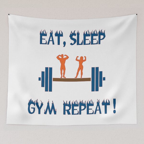 Item preview, Eat, sleep, gym repeat! designed and sold by IVEKDESIGN.