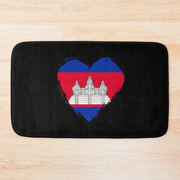 Item preview, Distressed Cambodia Flag Heart KH designed and sold by shitpostee.