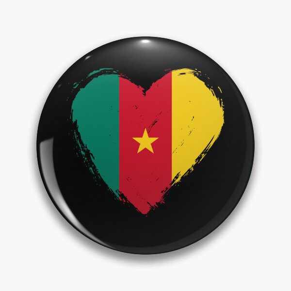 Item preview, Distressed Cameroon Flag Heart CM designed and sold by shitpostee.