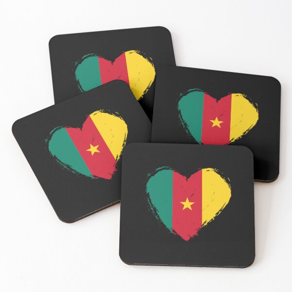 Item preview, Distressed Cameroon Flag Heart CM designed and sold by shitpostee.