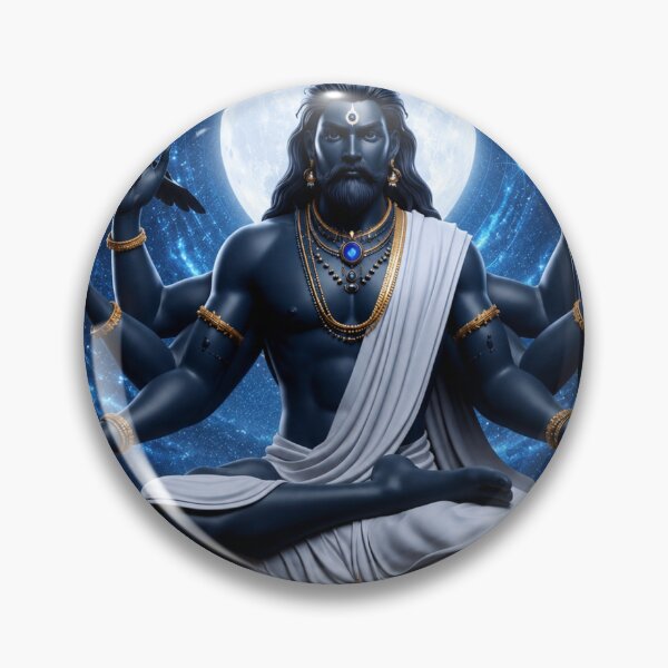 Item preview, Shani Dev Celestial Devotional Art designed and sold by Studio Ananda.
