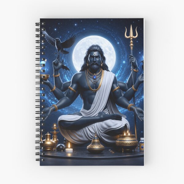 Item preview, Shani Dev Celestial Devotional Art designed and sold by Studio Ananda.