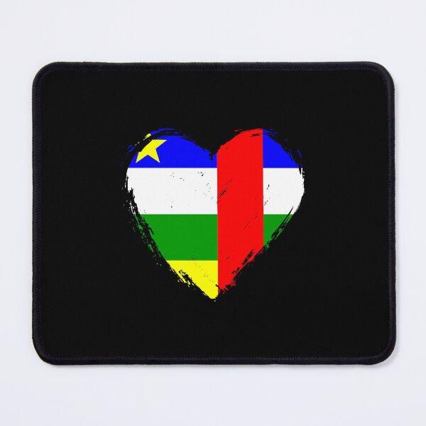 Item preview, Distressed Central African Republic Flag Heart CF designed and sold by shitpostee.