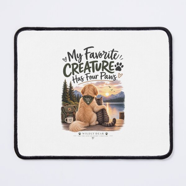 Item preview, My Favourite Creature Has Four Paws designed and sold by WILDLY DEAR.