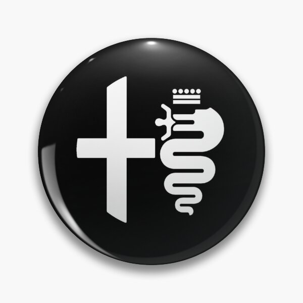 Item preview, Alfa Romeo biscione &amp_ cross (white)   designed and sold by Joshuahanson.