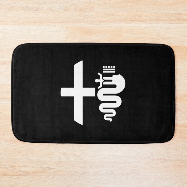 Item preview, Alfa Romeo biscione &amp_ cross (white)   designed and sold by Joshuahanson.