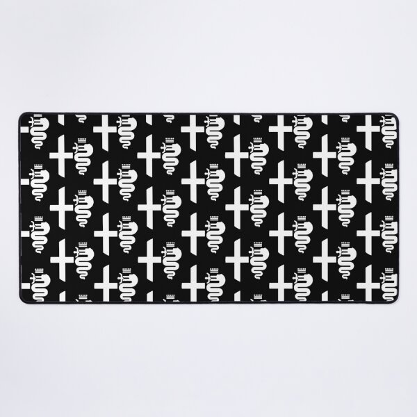 Item preview, Alfa Romeo biscione &_ cross (white) designed and sold by Joshuahanson.