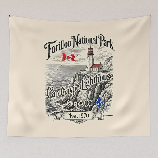 Item preview, Cap Gaspe Lighthouse Forillon Park designed and sold by EvergreenPark - Tee Studio.
