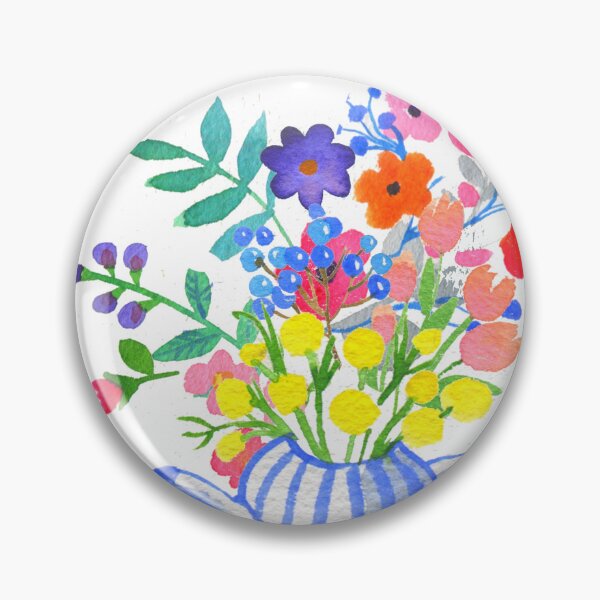 Item preview, Watercolor flowers in the pot designed and sold by sonaadalian.