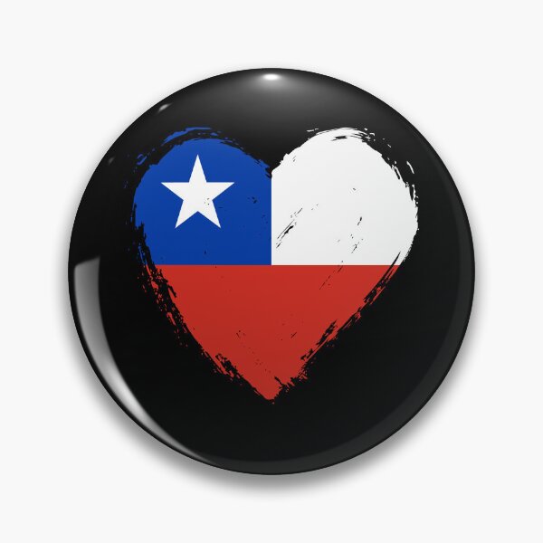 Item preview, Distressed Chile Flag Heart CL designed and sold by shitpostee.