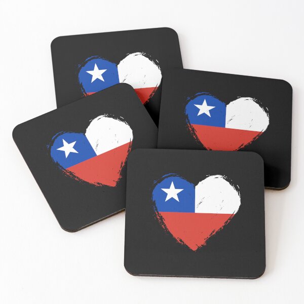 Item preview, Distressed Chile Flag Heart CL designed and sold by shitpostee.