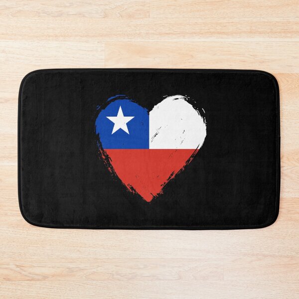Item preview, Distressed Chile Flag Heart CL designed and sold by shitpostee.