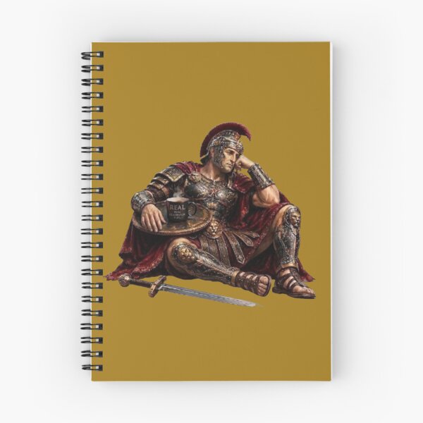 Item preview, Surviving the Daily Battle Stoic Roman Soldier Coffee Break designed and sold by Northern Glow Art.