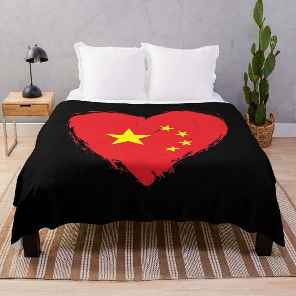 Item preview, Distressed China Flag Heart CN designed and sold by shitpostee.