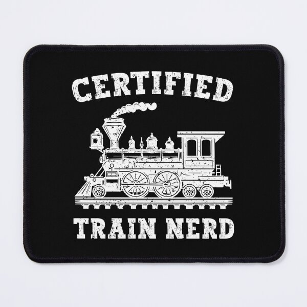 Item preview, Certified Train Nerd Vintage Retro Steam Locomotive designed and sold by Dmetalx Art Apparel.