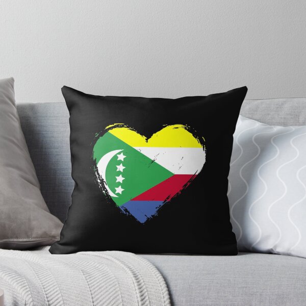 Item preview, Distressed Comoros Flag Heart KM designed and sold by shitpostee.