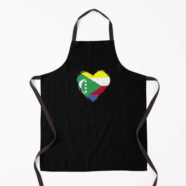 Item preview, Distressed Comoros Flag Heart KM designed and sold by shitpostee.