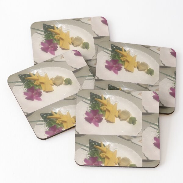 Item preview, Mango Slices with Sushi Garnish Art Print designed and sold by KaleChub.