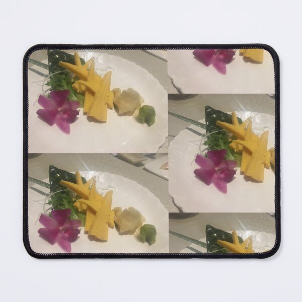Item preview, Mango Slices with Sushi Garnish Art Print designed and sold by KaleChub.