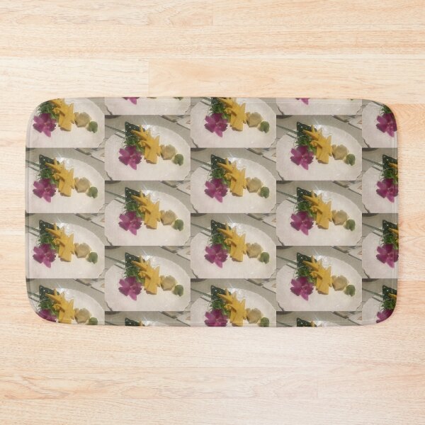 Item preview, Mango Slices with Sushi Garnish Art Print designed and sold by KaleChub.