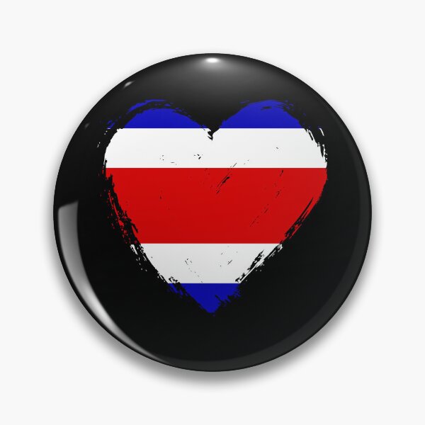 Item preview, Distressed Costa Rica Flag Heart CR designed and sold by shitpostee.