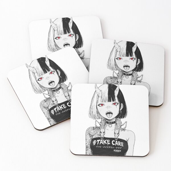 Item preview, Split Tone Gothic Cat Girl designed and sold by ZenOtaku Lab.