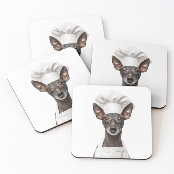 Item preview, Xoloitzcuintli Chef Dog Funny Cooking Apron Hat Cute Pet Portrait designed and sold by LazyOwlStore.