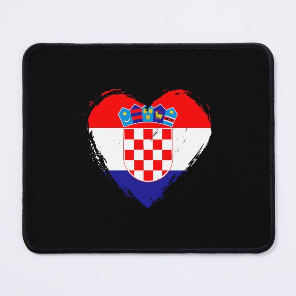 Item preview, Distressed Croatia Flag Heart HR designed and sold by shitpostee.
