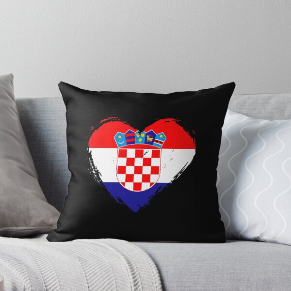Item preview, Distressed Croatia Flag Heart HR designed and sold by shitpostee.