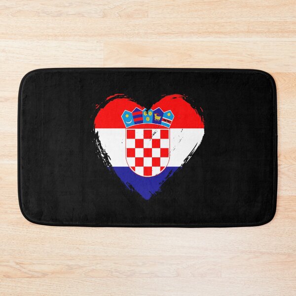 Item preview, Distressed Croatia Flag Heart HR designed and sold by shitpostee.