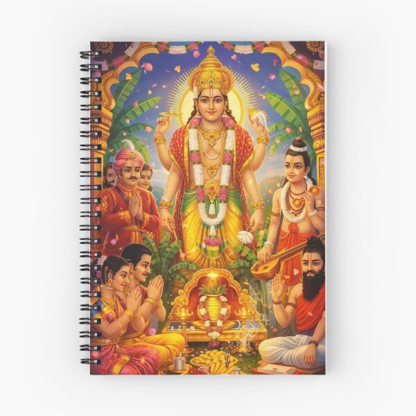Item preview, Satya Narayana Puja Devotional Art designed and sold by Studio Ananda.