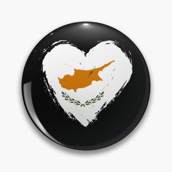 Item preview, Distressed Cyprus Flag Heart CY designed and sold by shitpostee.