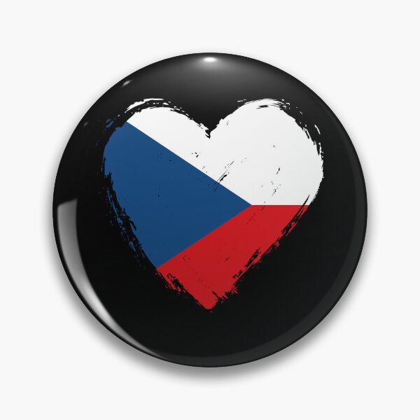 Item preview, Distressed Czech Republic Flag Heart CZ designed and sold by shitpostee.