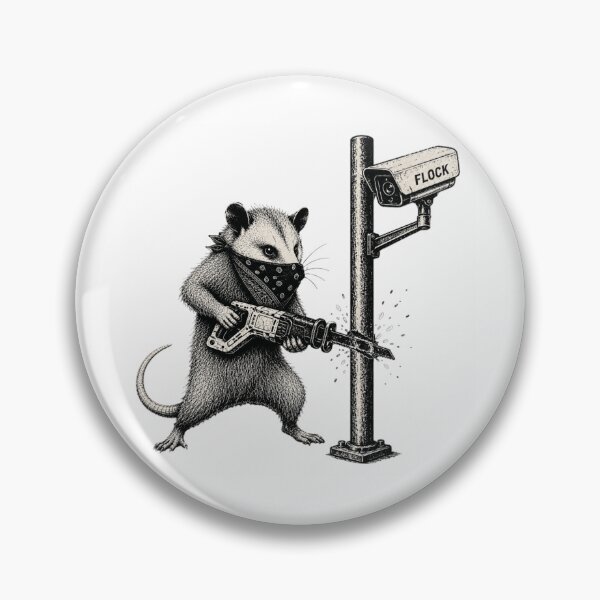 Item preview, Anti Flock Surveillance Camera Opossum Rebel - Privacy Rights Meme designed and sold by Envision Designs.