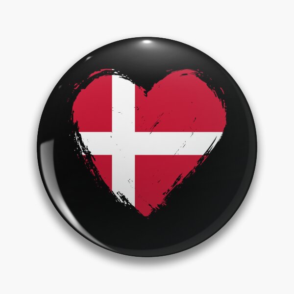 Item preview, Distressed Denmark Flag Heart DK designed and sold by shitpostee.