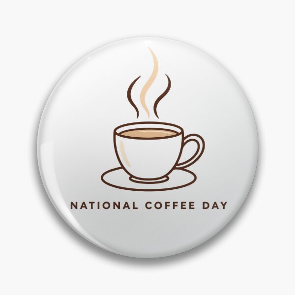 Item preview, Minimalist National Coffee Day Line Art designed and sold by Doodle Souq.