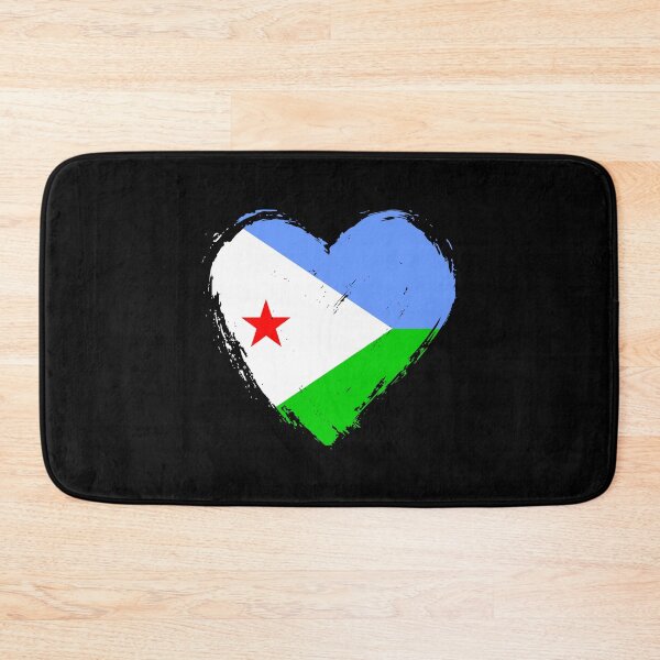 Item preview, Distressed Djibouti Flag Heart DJ designed and sold by shitpostee.
