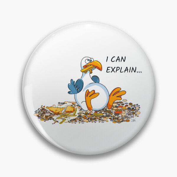 Item preview, Chipper the Seagull I Can Explain Sorry designed and sold by Deni Hankin Art.
