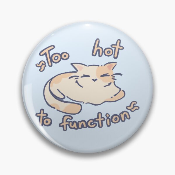 Item preview, Too Hot To Function Funny Melted Cat designed and sold by KariBordz.