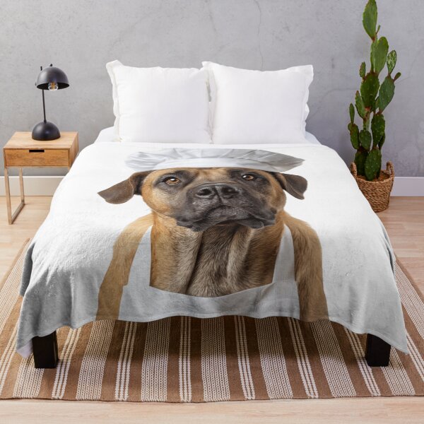 Item preview, Boerboel Chef Dog Funny Cooking Apron Hat Cute Pet Portrait designed and sold by LazyOwlStore.