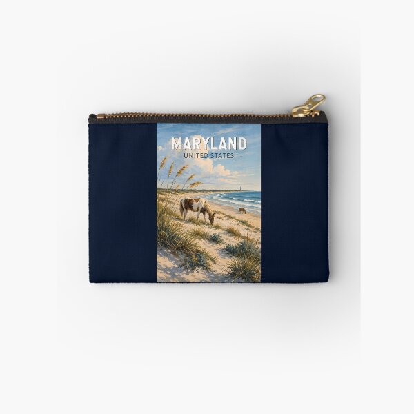 Item preview, Maryland Horse Illustration Travel Art Vintage designed and sold by KrisSidDesigns.